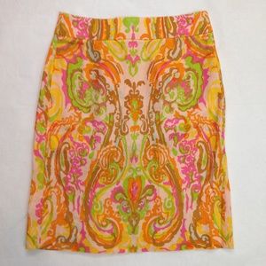 J. Crew Pencil Skirt Linen